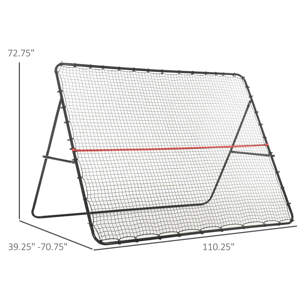 Soccer Rebounder Net – Adjustable & Foldable Multi-Sport Training Goal
