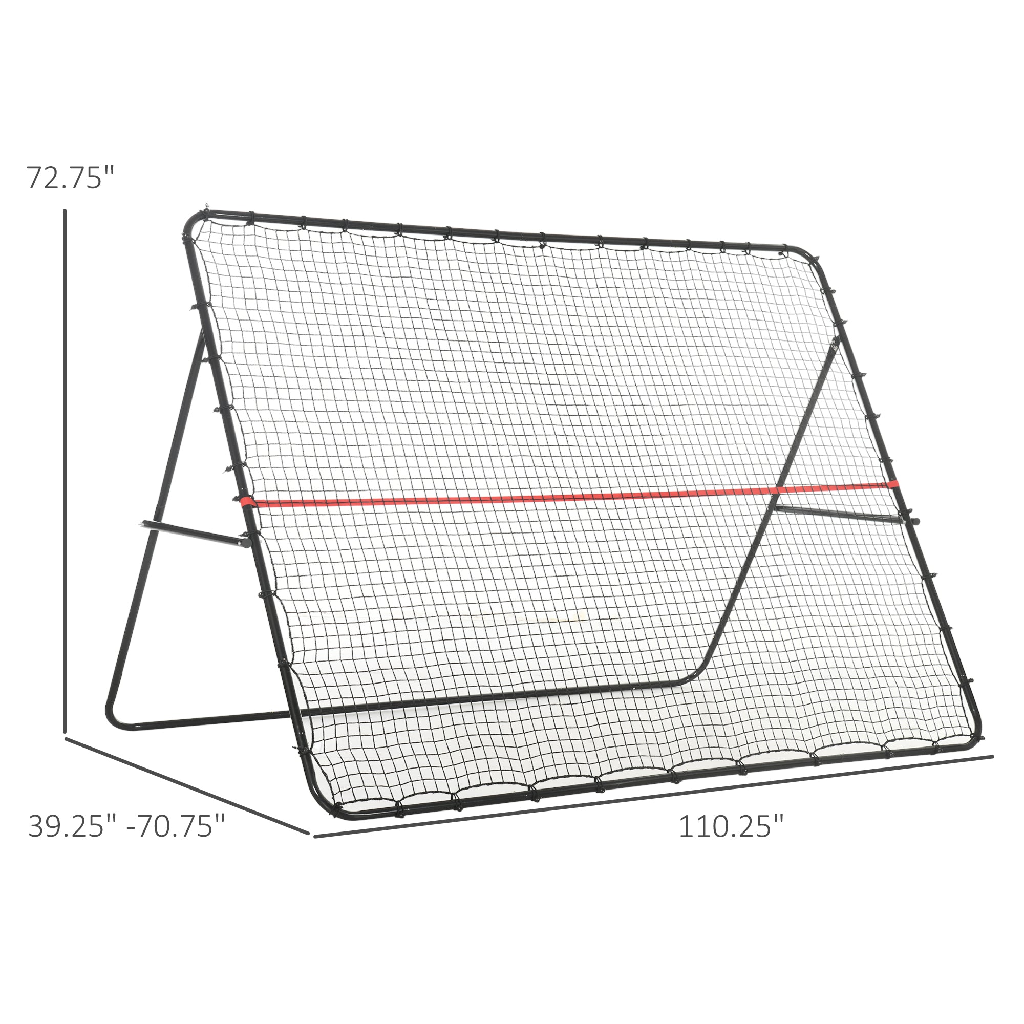 Soccer Rebounder Net – Adjustable & Foldable Multi-Sport Training Goal