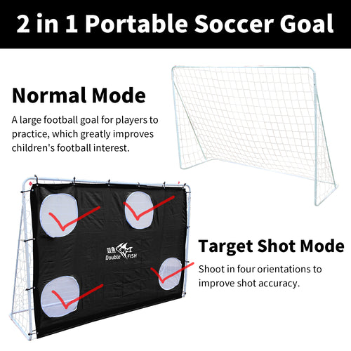 Double Fish Professional Soccer Goal Net – 7.5ft x 5ft