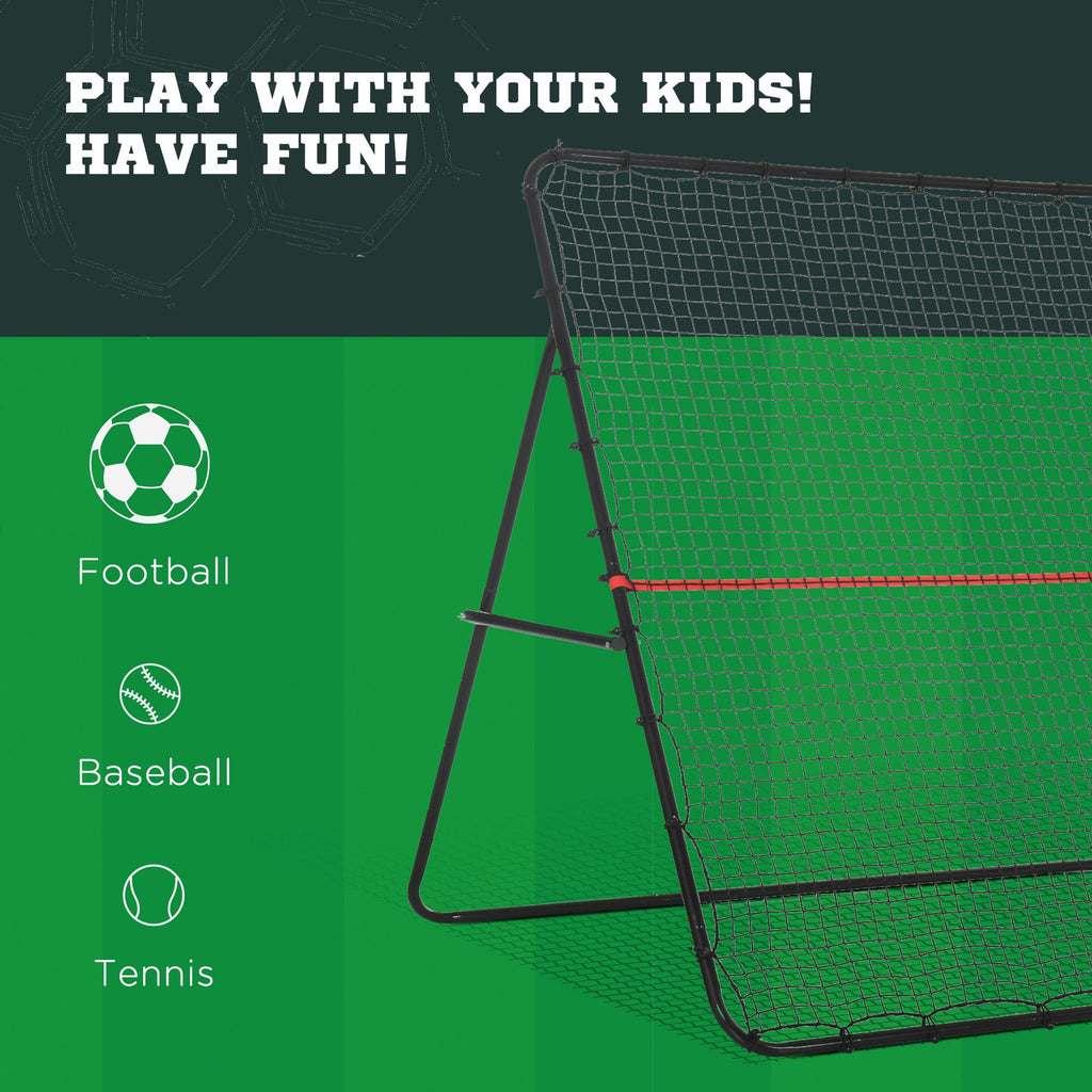 Soccer Rebounder Net – Adjustable & Foldable Multi-Sport Training Goal